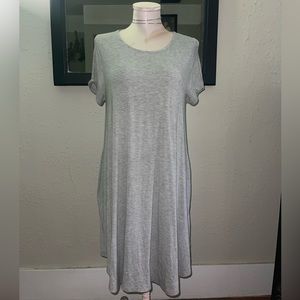 Grey bamboo babydoll dress